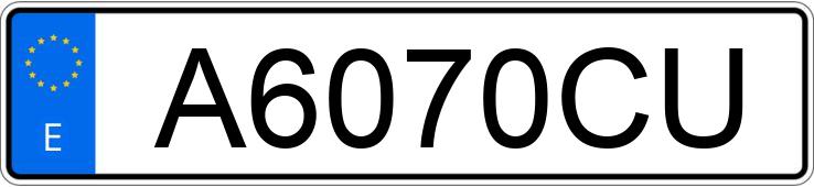 Numer rejestracyjny A6070CU posiada TOYOTA 1000 Numer rejestracyjny A6070CU posiada TOYOTA 1000
