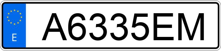 Numer rejestracyjny A6335EM posiada BMW SERIE 5