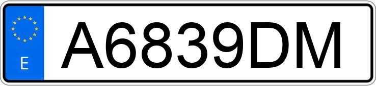 Numer rejestracyjny A6839DM posiada MERCEDES C 180 (202)