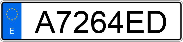 Numer rejestracyjny A7264ED posiada BMW SERIE 3