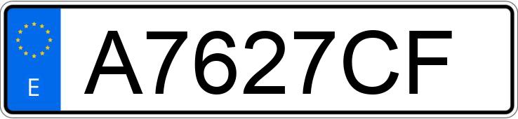 Numer rejestracyjny A7627CF posiada VOLKSWAGEN GOLF Numer rejestracyjny A7627CF posiada VOLKSWAGEN GOLF