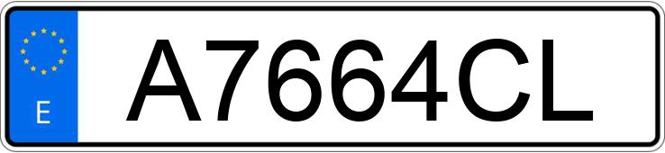 Numer rejestracyjny A7664CL posiada SEAT MARBELLA