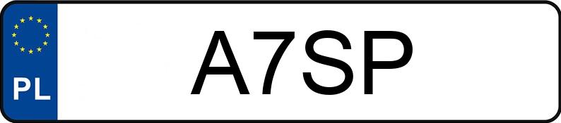 Registreringsnummeret A7SP har DODGE Grand Caravan 3.6 Kat. MR`11 SXT Aut.