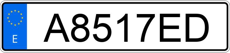 Numer rejestracyjny A8517ED posiada SEAT TOLEDO Numer rejestracyjny A8517ED posiada SEAT TOLEDO