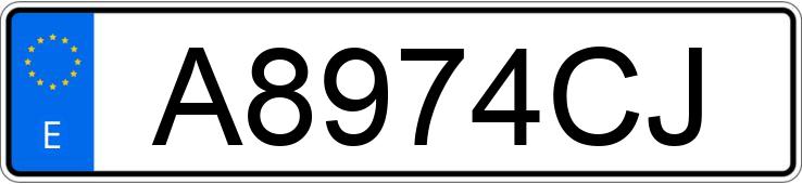 Numer rejestracyjny A8974CJ posiada BMW SERIE 3