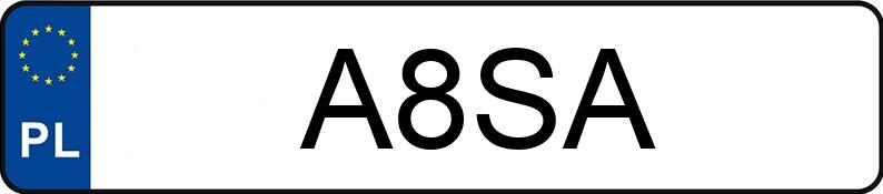 O número de registro A8SA tem AUDI S7 Sportback Quattro 4.0 TFSI MR`15 E6 4G S tronic