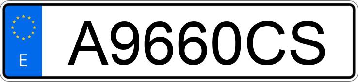 Numer rejestracyjny A9660CS posiada FORD ESCORT