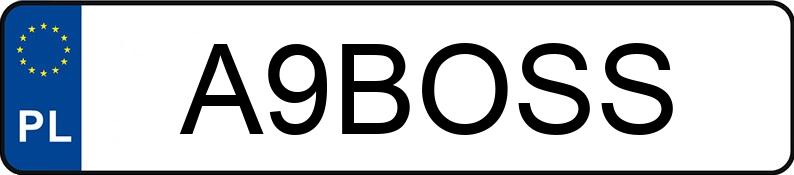 Numer rejestracyjny A9BOSS posiada MERCEDES-BENZ E 220 D 4MATIC