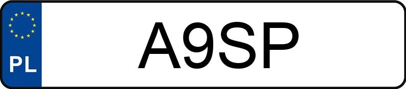 Numer rejestracyjny A9SP posiada HONDA CRX Numer rejestracyjny A9SP posiada HONDA CRX