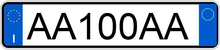 Numer rejestracyjny AA100AA posiada NISSAN Primera 1a serie