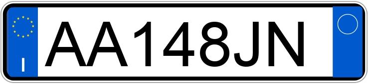 Numer rejestracyjny AA148JN posiada FIAT Punto 1a serie