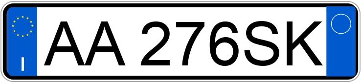 Numer rejestracyjny AA276SK posiada ALFA ROMEO 164