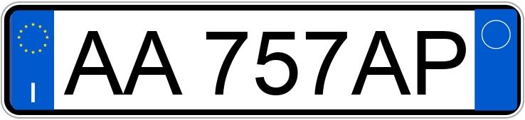 Numer rejestracyjny AA757AP posiada AUTOBIANCHI Y10