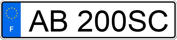 Numer rejestracyjny AB200SC posiada CITROEN C3
