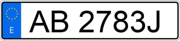 Numer rejestracyjny AB2783J posiada CITROEN BX