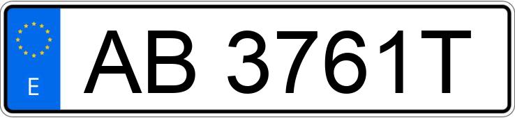 Numer rejestracyjny AB3761T posiada VOLKSWAGEN PASSAT