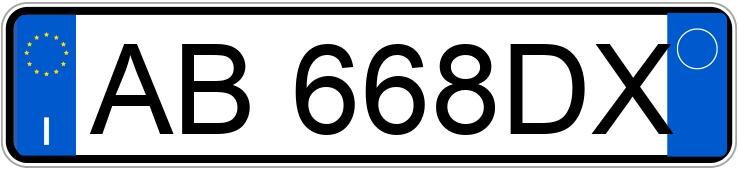 Numer rejestracyjny AB668DX posiada BMW Serie 3
