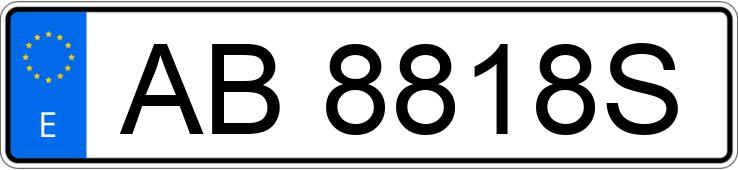 Numer rejestracyjny AB8818S posiada SEAT IBIZA