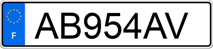 Numer rejestracyjny AB954AV posiada CITROEN C3