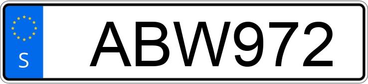 Numer rejestracyjny ABW972 posiada Volvo V70 1.6 D DRIVe