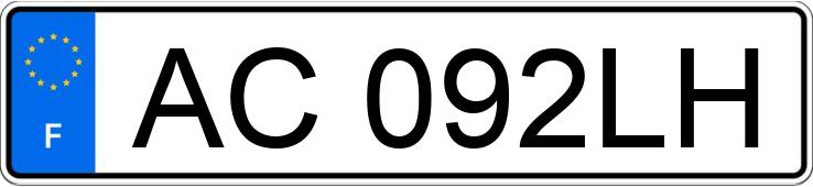 Numer rejestracyjny AC092LH posiada PEUGEOT 206
