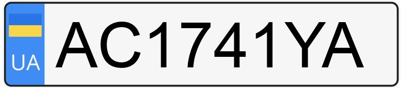 Numer rejestracyjny AC1741YA posiada Tesla Model 3