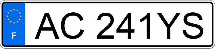 Numer rejestracyjny AC241YS posiada TOYOTA YARIS II