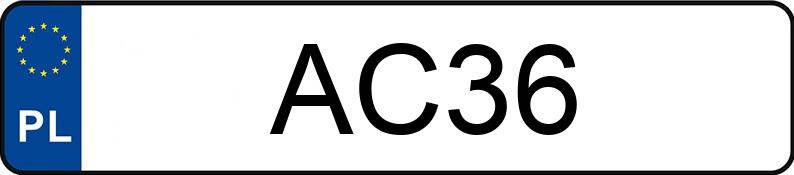 Numer rejestracyjny AC 36 posiada MERCEDES-BENZ AMG GT MR`14 E6 190 GT - AC36 Numer rejestracyjny AC 36 posiada MERCEDES-BENZ AMG GT MR`14 E6 190 GT - AC36