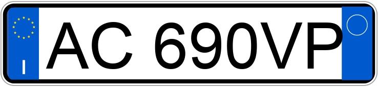 Numer rejestracyjny AC690VP posiada VOLKSWAGEN Polo 3a serie Numer rejestracyjny AC690VP posiada VOLKSWAGEN Polo 3a serie