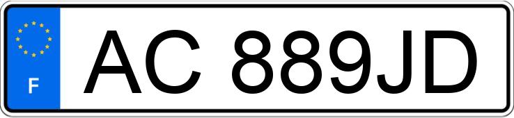 Numer rejestracyjny AC889JD posiada AUDI A3