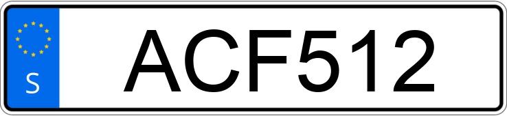 Numer rejestracyjny ACF512 posiada Cabby Nova 532 CT