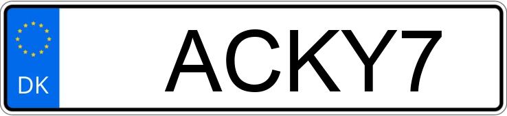 Numer rejestracyjny ACKY7 posiada Seat Leon