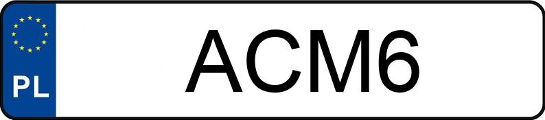 Numer rejestracyjny ACM 6 posiada DODGE Charger 5.7 Kat. MR`06 R/T Aut. - ACM6
