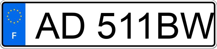 Registreringsnummeret AD511BW har BMW X3
