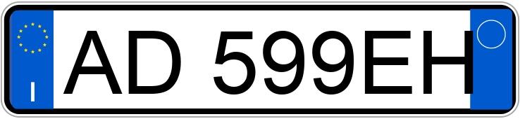 Numer rejestracyjny AD599EH posiada HONDA NSX 1a serie