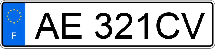 El número de registro AE321CV tiene PEUGEOT 106