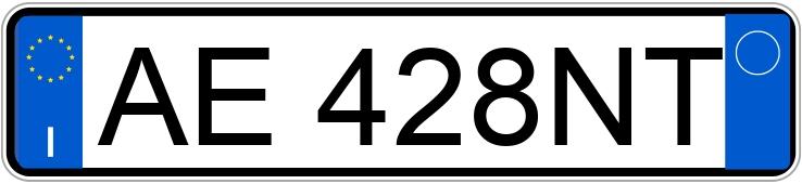 Numer rejestracyjny AE428NT posiada FIAT Panda 1a serie