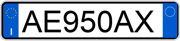 Numer rejestracyjny AE950AX posiada FIAT Cinquecento