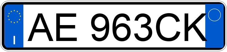 Numer rejestracyjny AE963CK posiada FIAT Uno