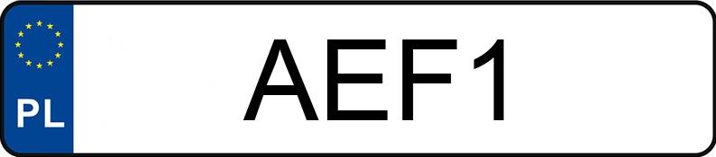 Numer rejestracyjny AEF 1 posiada LEXUS GS 300 MR`01 E3 GS 300 MR`01 E3 - AEF1