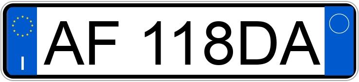 Numer rejestracyjny AF118DA posiada BMW Serie 5