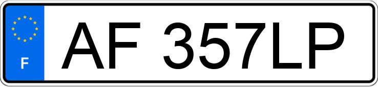 Numer rejestracyjny AF357LP posiada PEUGEOT 206