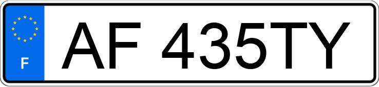 Numer rejestracyjny AF435TY posiada RENAULT TWINGO II