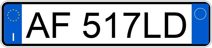 Numer rejestracyjny AF517LD posiada BMW Serie 5