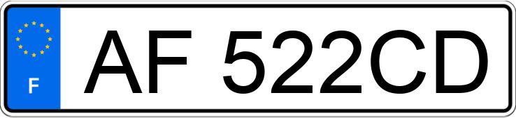 Numer rejestracyjny AF522CD posiada PEUGEOT BOXER