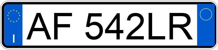 Numer rejestracyjny AF542LR posiada FORD Fiesta 4a serie