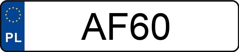 Numer rejestracyjny AF 60 posiada PORSCHE 911 Carrera - AF60
