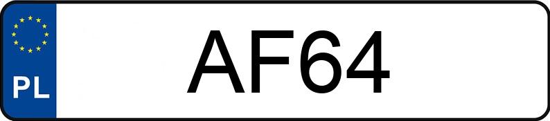 Numer rejestracyjny AF 64 posiada JEEP Wrangler Unlimited 3.6 MR`11 E5 Rubicon Aut. - AF64