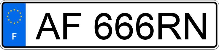 Numer rejestracyjny AF666RN posiada PEUGEOT 306