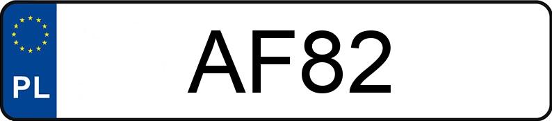 Numer rejestracyjny AF 82 posiada CADILLAC De Ville 4.5 Kat. Aut. - AF82